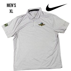 Nike Golf Dri-FIT Polo Shirt‎ Men's XL Light Pink Indianapolis Motor Speedway
